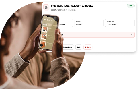 How an AI website chatbot answers a visitor
