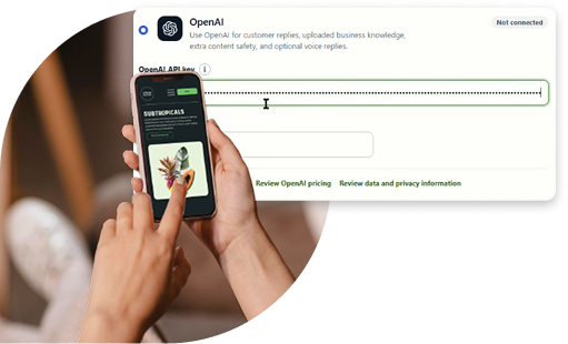 WordPress website with an AI chatbot plugin