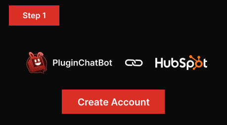 PluginChatBot HubSpot settings for connecting and authorising an account