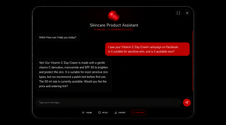 PluginChatBot recommending a relevant offer to an interested visitor